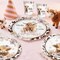 174 Pcs Highland Cow Baby Shower Decorations Tableware Highland Cow Western Theme Party Supplies with Banner Cake Topper Plates and Napkins